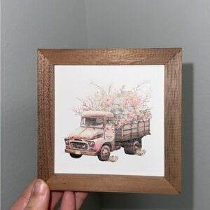 Rustic Floral Truck Wall Art